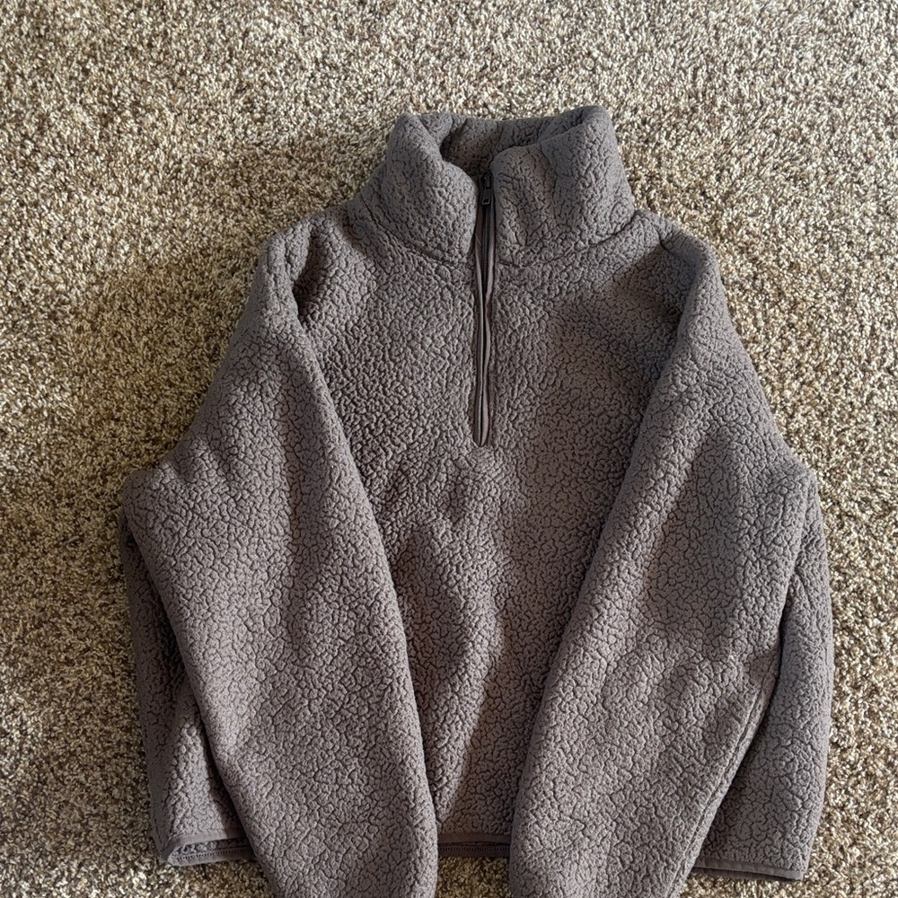 H&M Gray Teddy Jacket